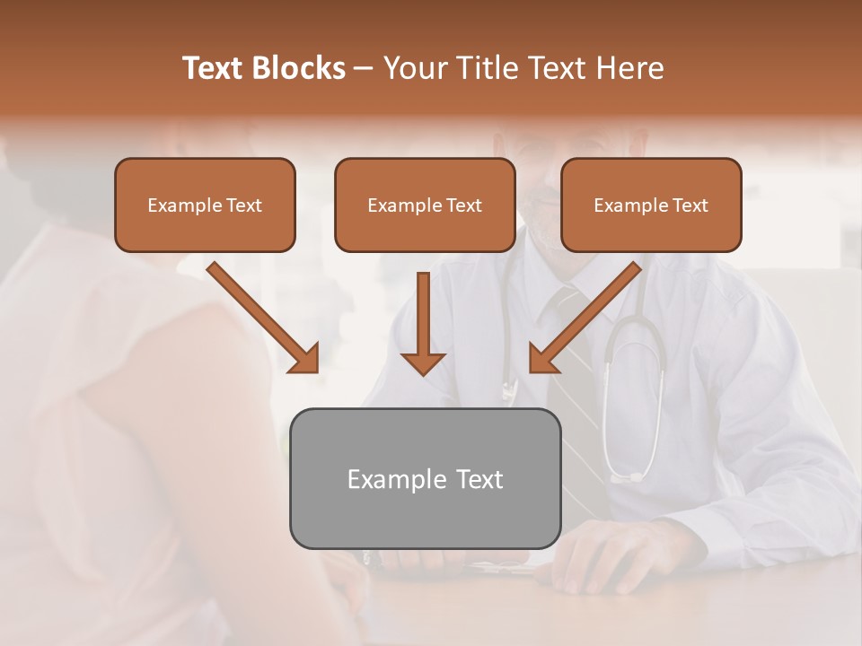 Examination Room Light Hair Pretty PowerPoint Template