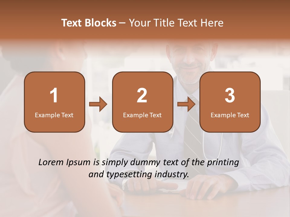 Examination Room Light Hair Pretty PowerPoint Template