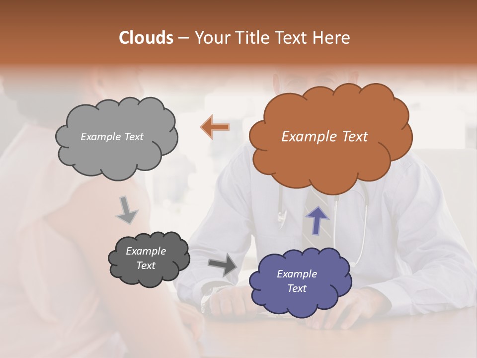 Examination Room Light Hair Pretty PowerPoint Template