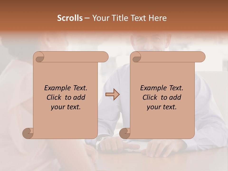 Examination Room Light Hair Pretty PowerPoint Template