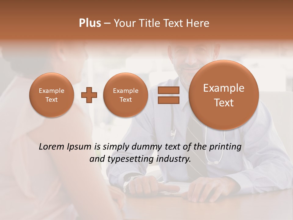 Examination Room Light Hair Pretty PowerPoint Template