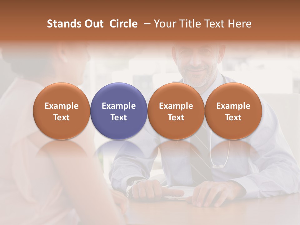 Examination Room Light Hair Pretty PowerPoint Template