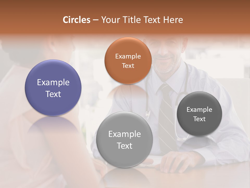 Examination Room Light Hair Pretty PowerPoint Template