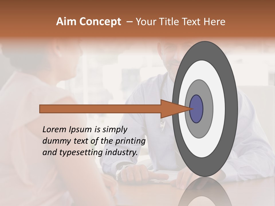 Examination Room Light Hair Pretty PowerPoint Template