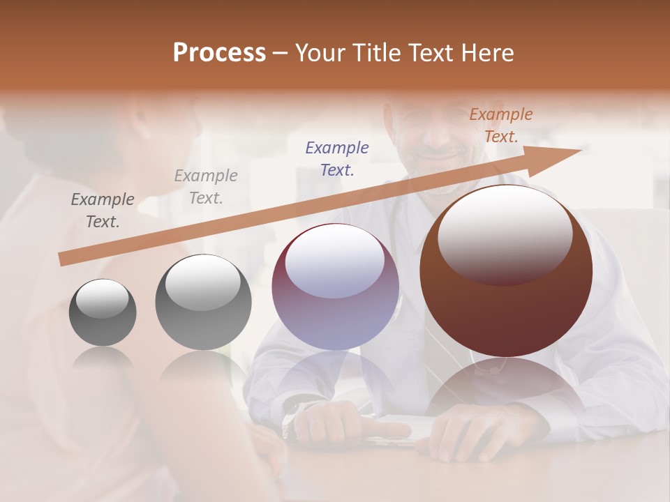 Examination Room Light Hair Pretty PowerPoint Template