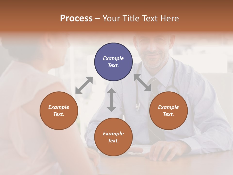 Examination Room Light Hair Pretty PowerPoint Template