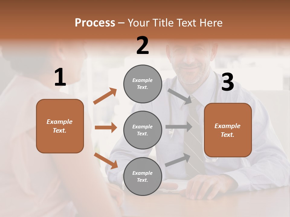 Examination Room Light Hair Pretty PowerPoint Template