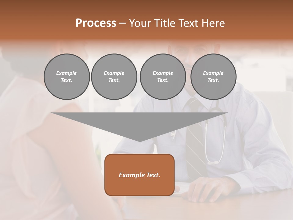 Examination Room Light Hair Pretty PowerPoint Template