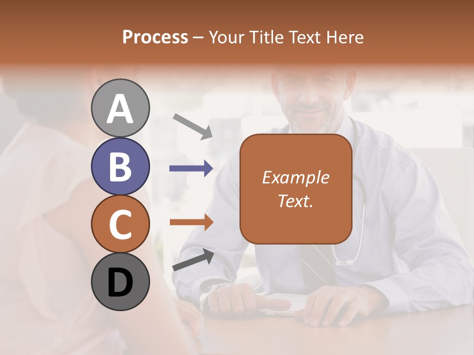 Examination Room Light Hair Pretty PowerPoint Template