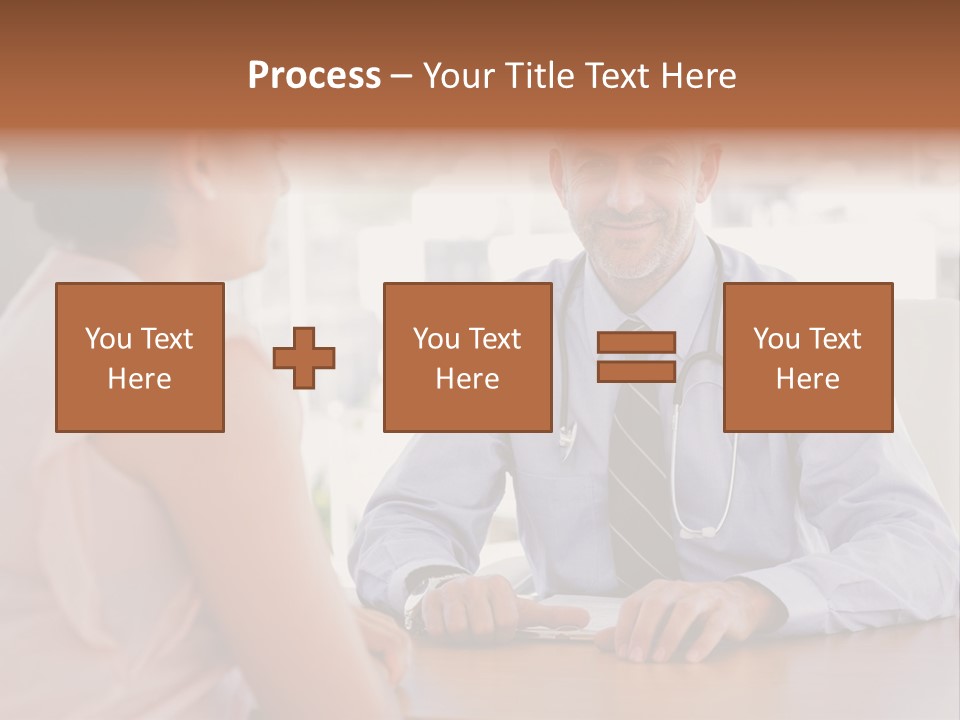 Examination Room Light Hair Pretty PowerPoint Template