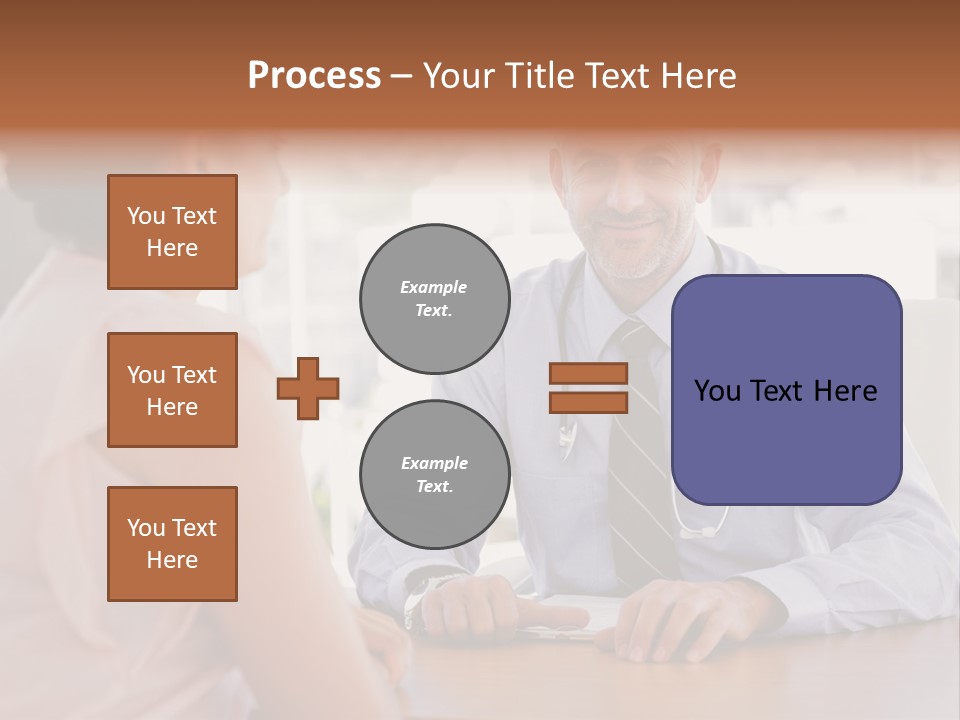 Examination Room Light Hair Pretty PowerPoint Template