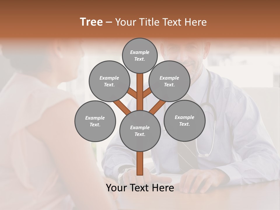 Examination Room Light Hair Pretty PowerPoint Template