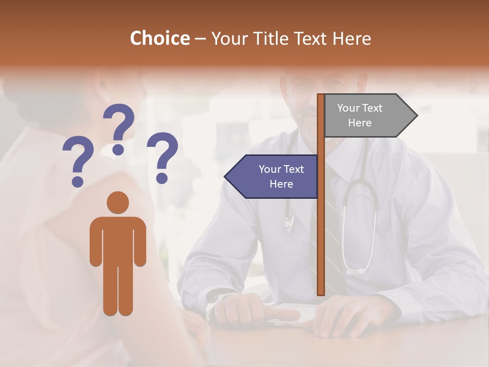 Examination Room Light Hair Pretty PowerPoint Template