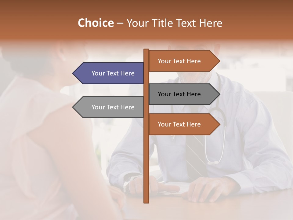 Examination Room Light Hair Pretty PowerPoint Template