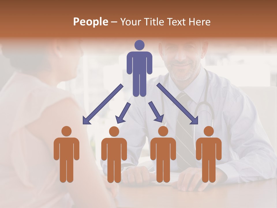 Examination Room Light Hair Pretty PowerPoint Template