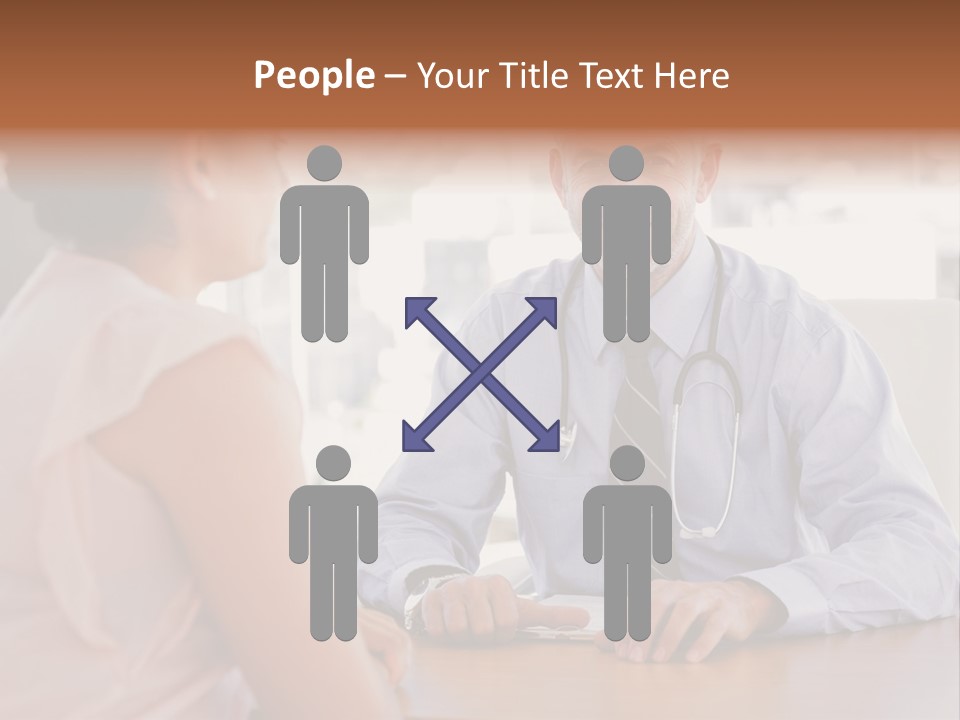 Examination Room Light Hair Pretty PowerPoint Template