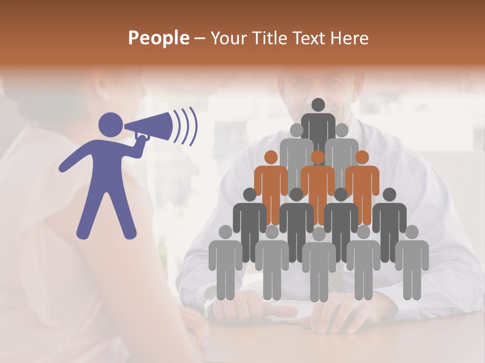 Examination Room Light Hair Pretty PowerPoint Template