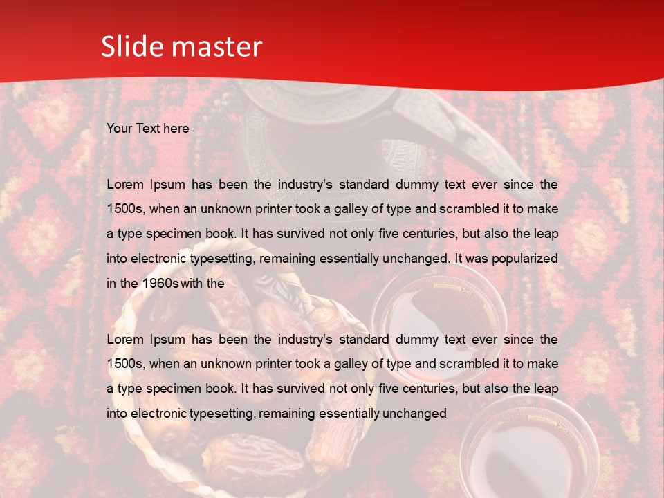 Tea Carpet Occasions PowerPoint Template