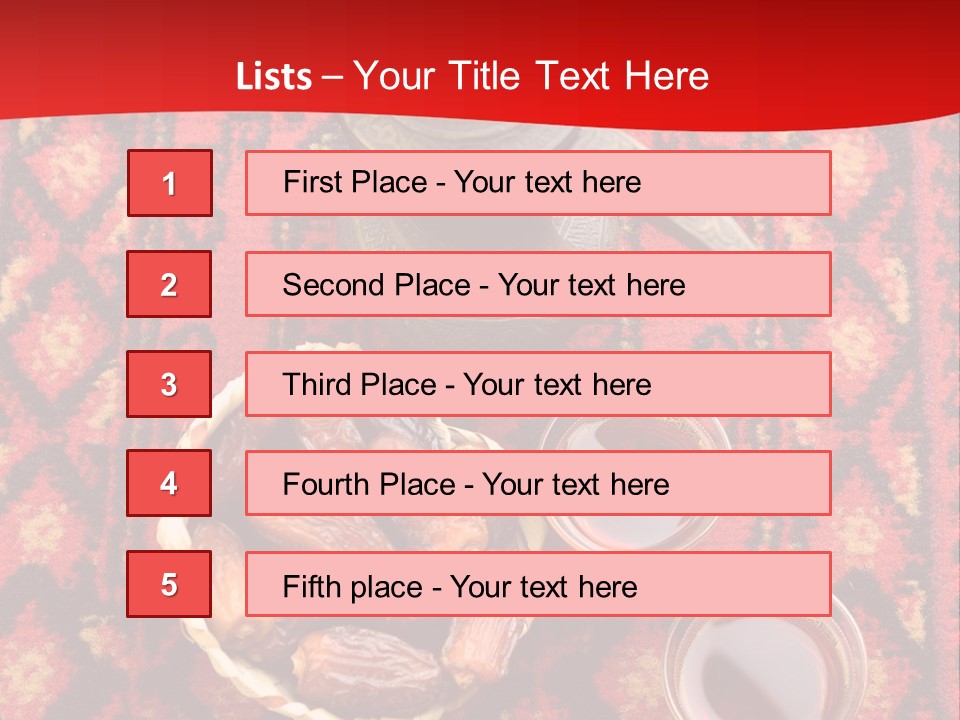 Tea Carpet Occasions PowerPoint Template