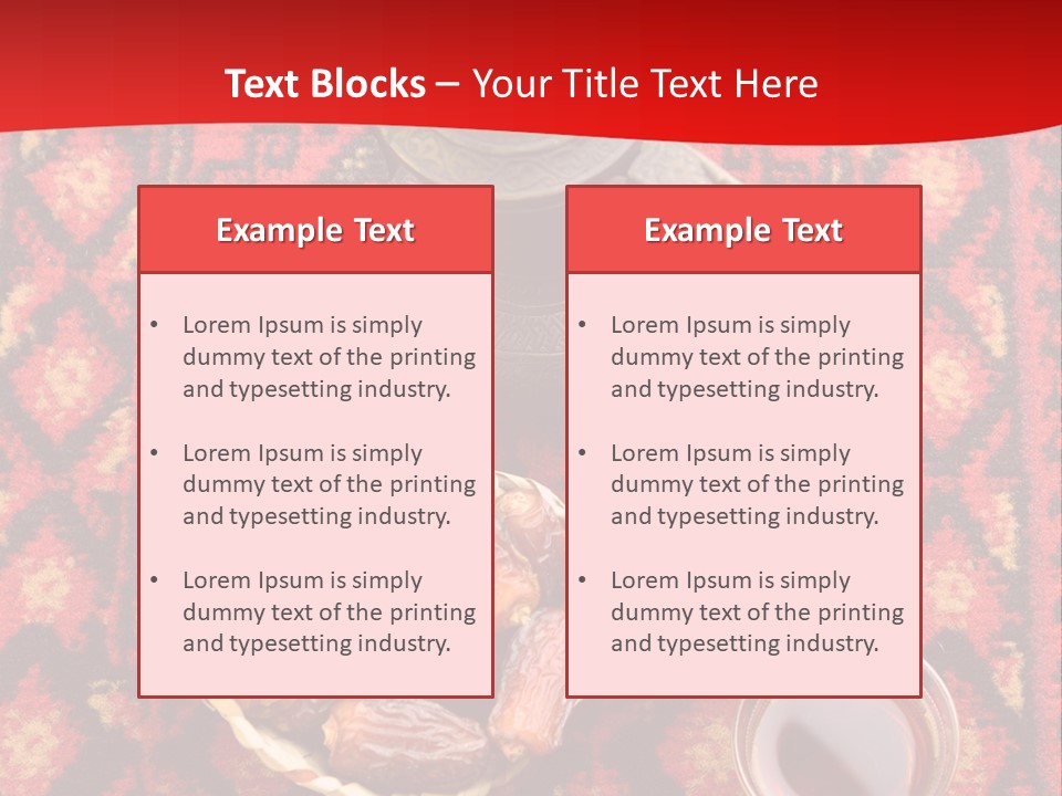 Tea Carpet Occasions PowerPoint Template