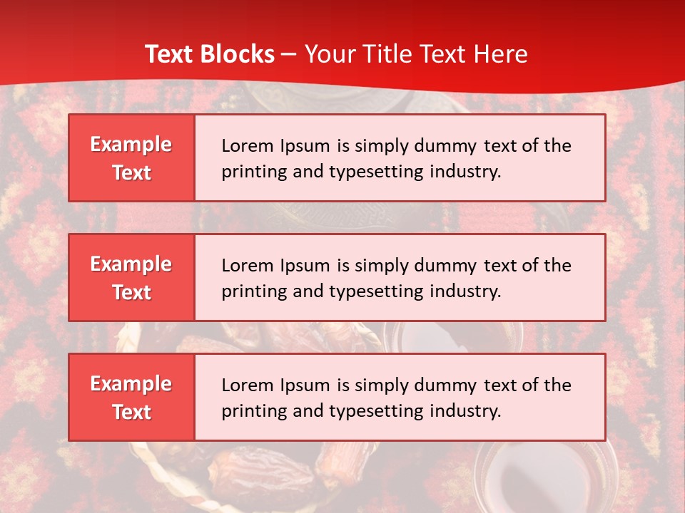Tea Carpet Occasions PowerPoint Template