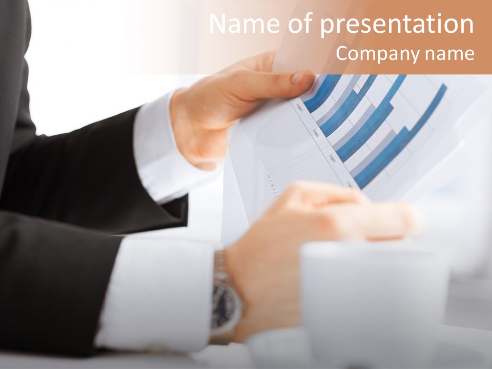 Calculating Discussing Hands PowerPoint Template