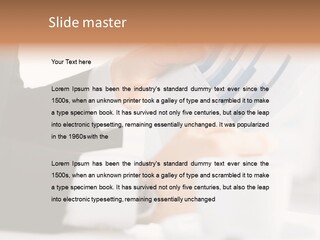 Calculating Discussing Hands PowerPoint Template