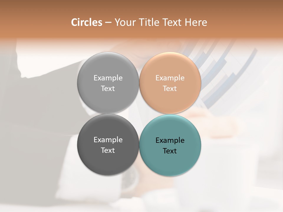 Calculating Discussing Hands PowerPoint Template