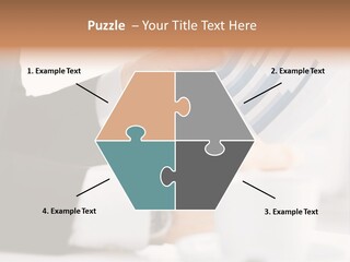 Calculating Discussing Hands PowerPoint Template