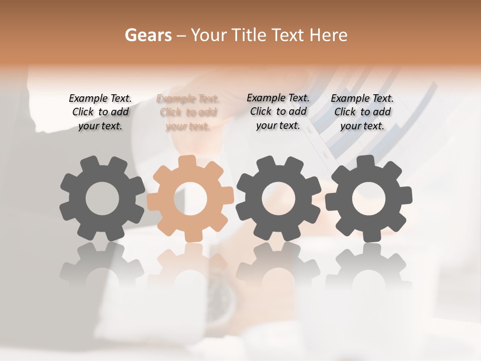 Calculating Discussing Hands PowerPoint Template