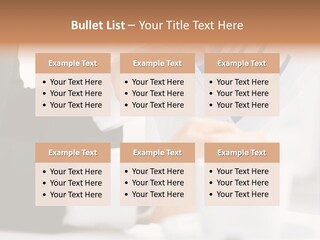 Calculating Discussing Hands PowerPoint Template