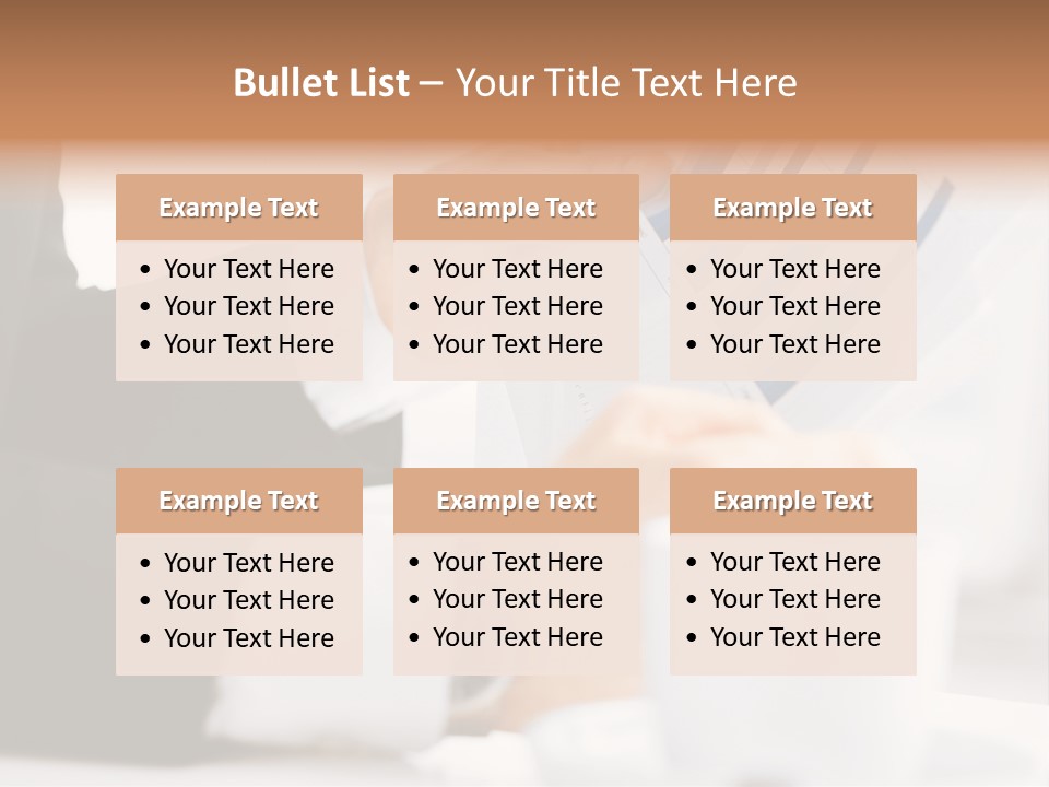 Calculating Discussing Hands PowerPoint Template