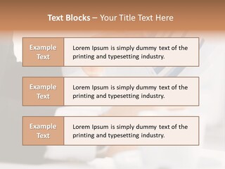 Calculating Discussing Hands PowerPoint Template