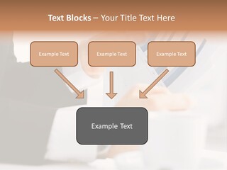 Calculating Discussing Hands PowerPoint Template
