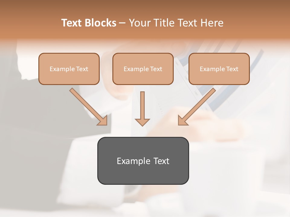 Calculating Discussing Hands PowerPoint Template
