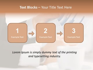 Calculating Discussing Hands PowerPoint Template