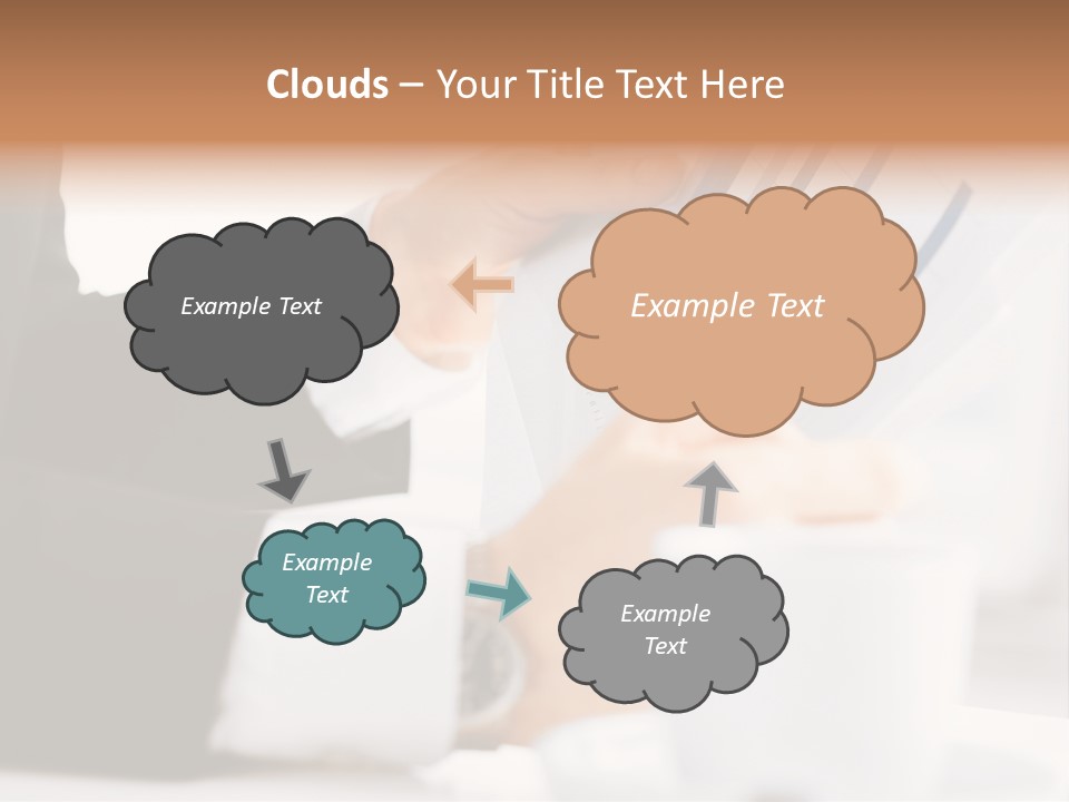 Calculating Discussing Hands PowerPoint Template