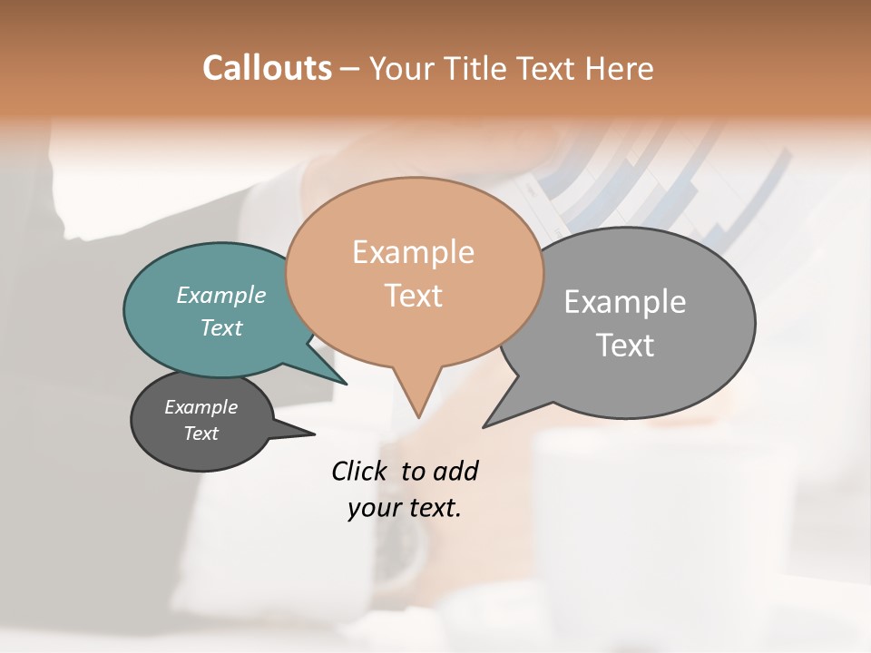 Calculating Discussing Hands PowerPoint Template
