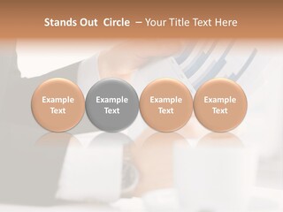 Calculating Discussing Hands PowerPoint Template