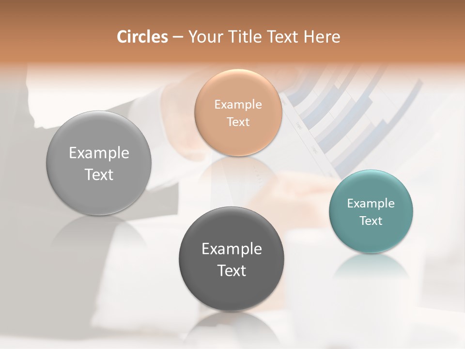 Calculating Discussing Hands PowerPoint Template
