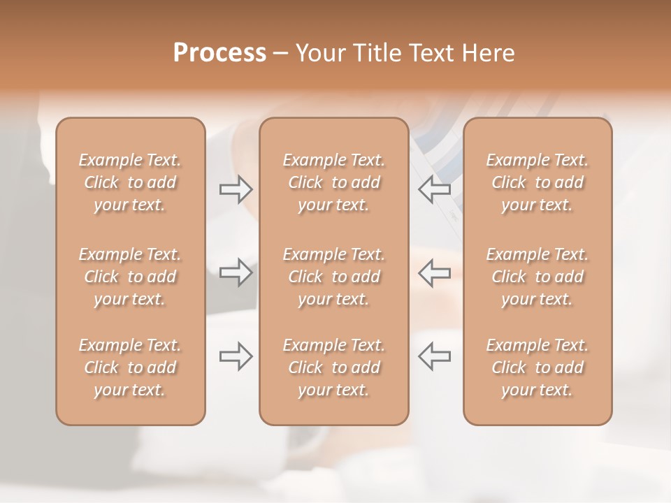 Calculating Discussing Hands PowerPoint Template