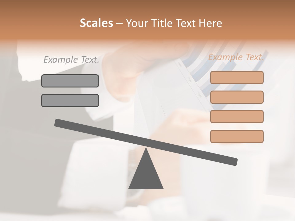 Calculating Discussing Hands PowerPoint Template