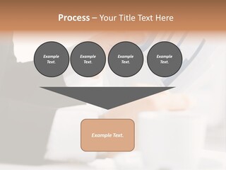 Calculating Discussing Hands PowerPoint Template