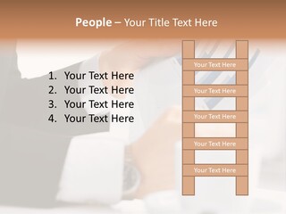 Calculating Discussing Hands PowerPoint Template