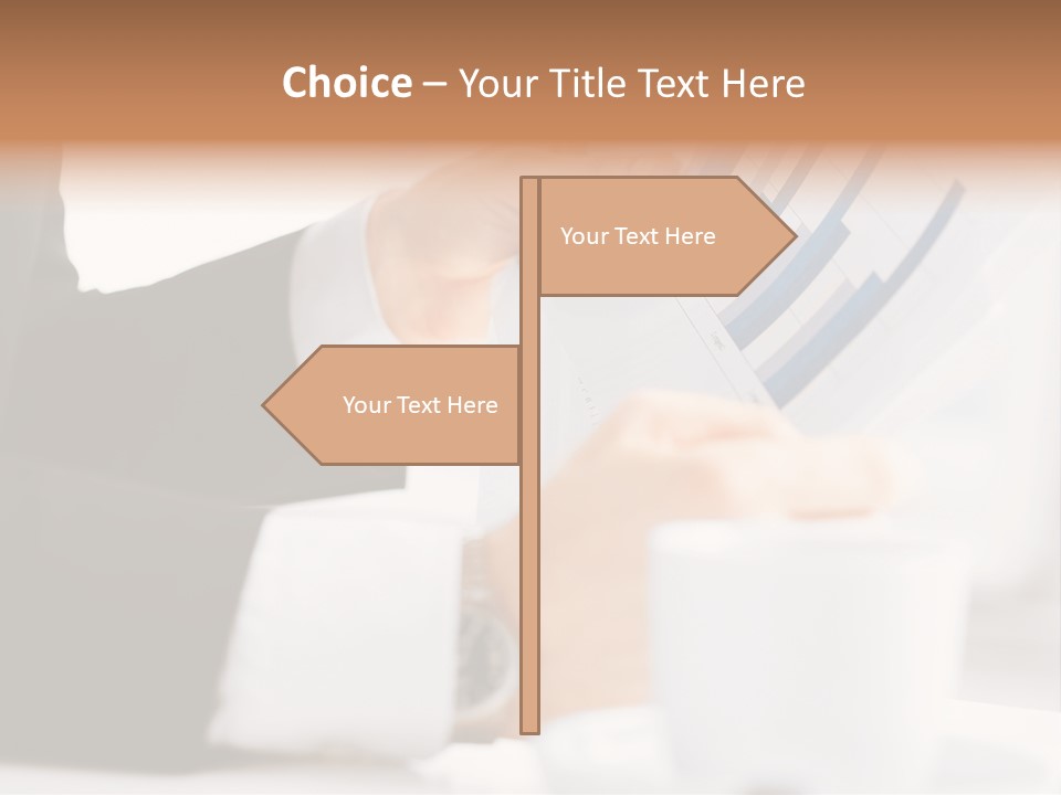 Calculating Discussing Hands PowerPoint Template