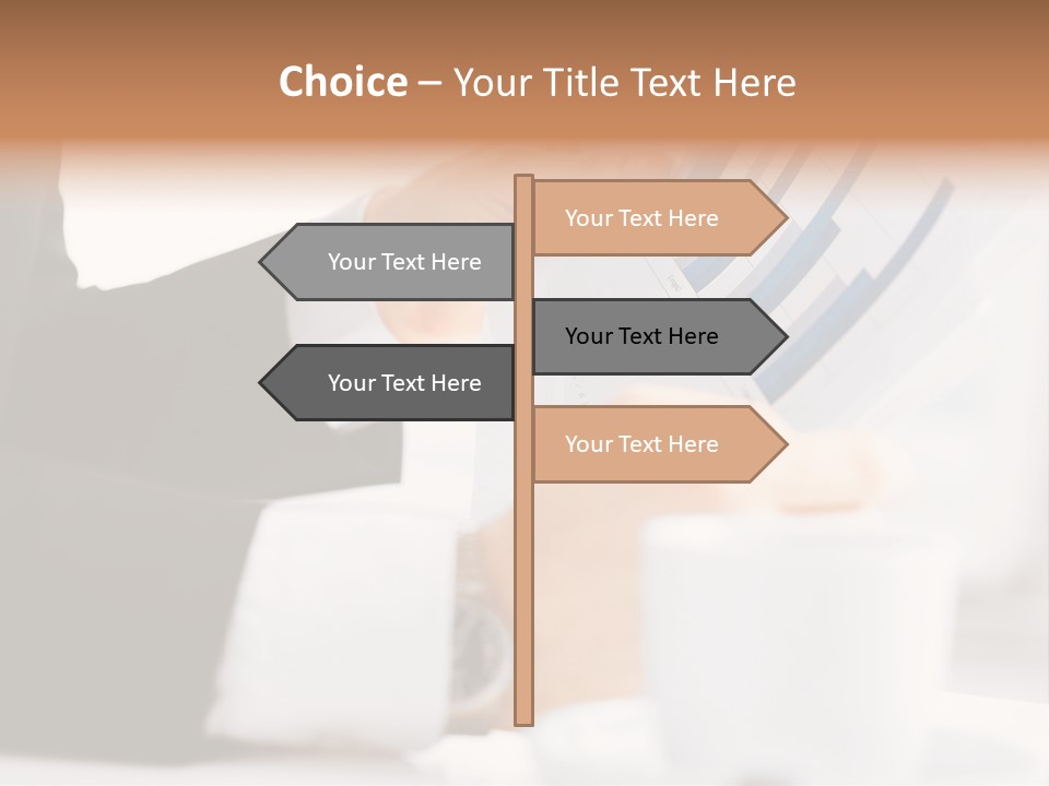 Calculating Discussing Hands PowerPoint Template