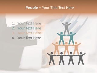 Calculating Discussing Hands PowerPoint Template