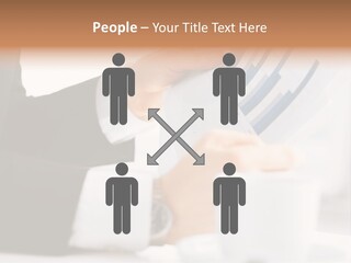 Calculating Discussing Hands PowerPoint Template