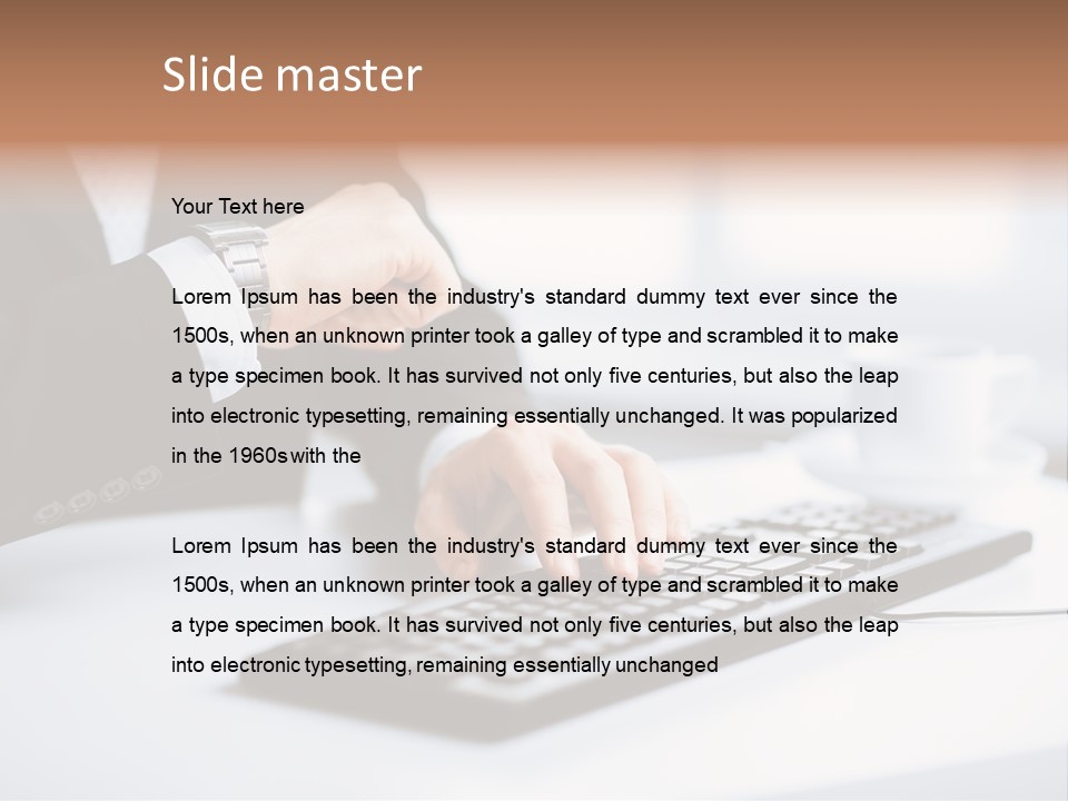 Cup Sending Hands PowerPoint Template