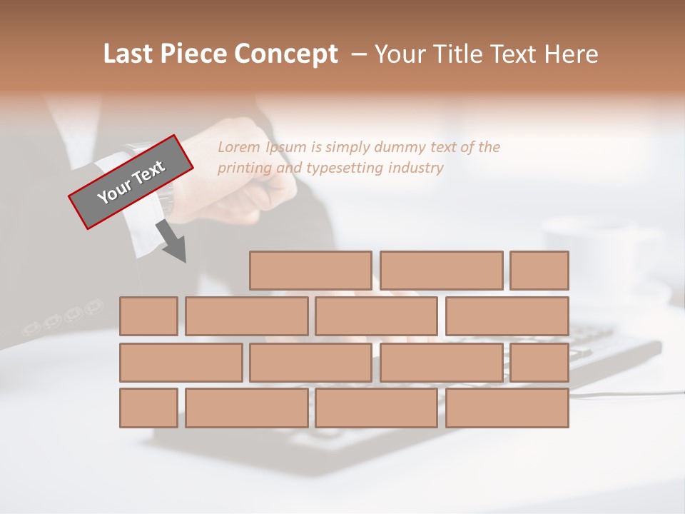 Cup Sending Hands PowerPoint Template